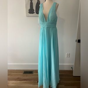 New Madison James prom formal dress 14 baby blue